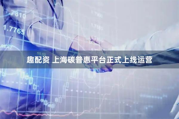 趣配资 上海碳普惠平台正式上线运营