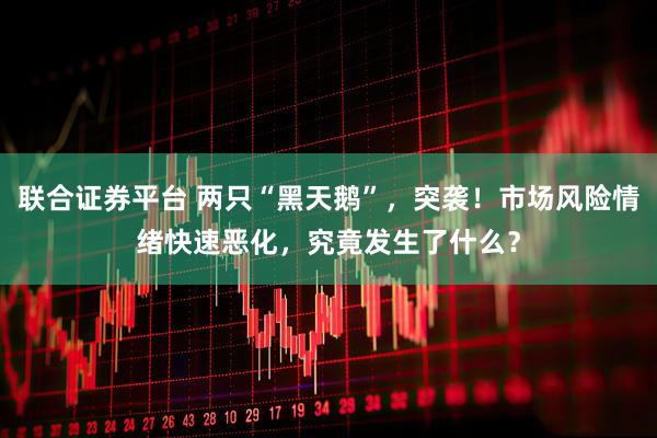 联合证券平台 两只“黑天鹅”，突袭！市场风险情绪快速恶化，究竟发生了什么？