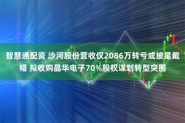 智慧通配资 沙河股份营收仅2086万转亏或披星戴帽 拟收购晶华电子70%股权谋划转型突围